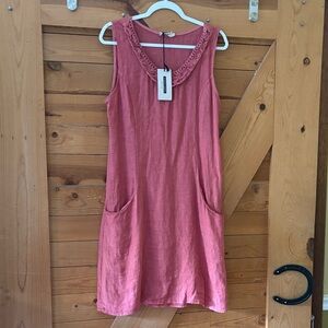 Elegant Pink Midi Dress